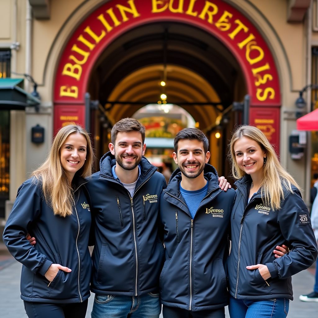 Equipo de Spanish Markets en el Mercado de la Boqueria
