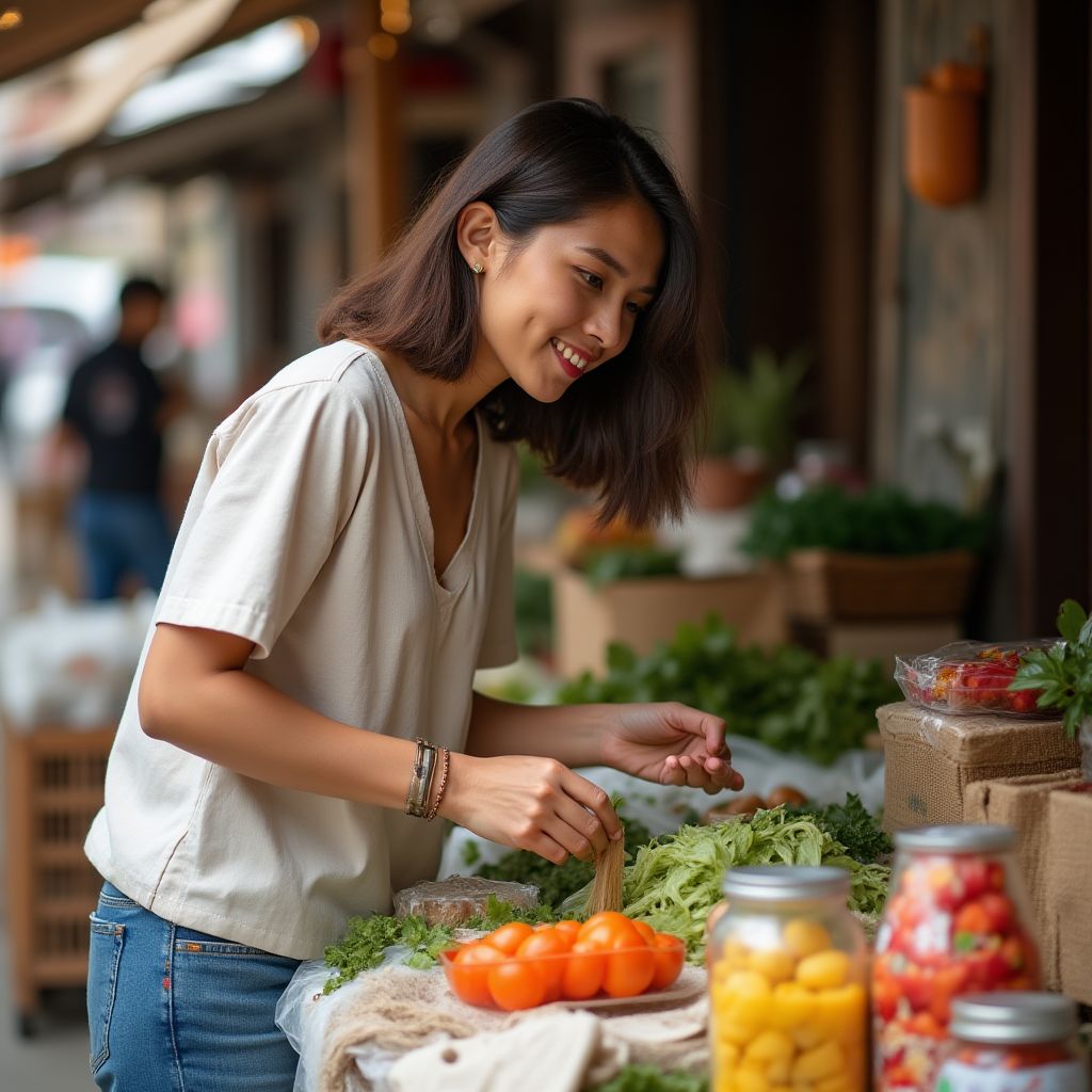 Iniciativa de reducción de plásticos en mercados